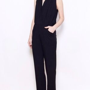 Sarah Liller Black Surplice Top Jumpsuit - XL